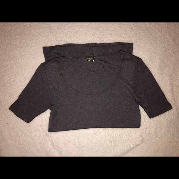 Eddie Bauer Silver Gold T-shirt Blouse Top - Picture 5 of 6